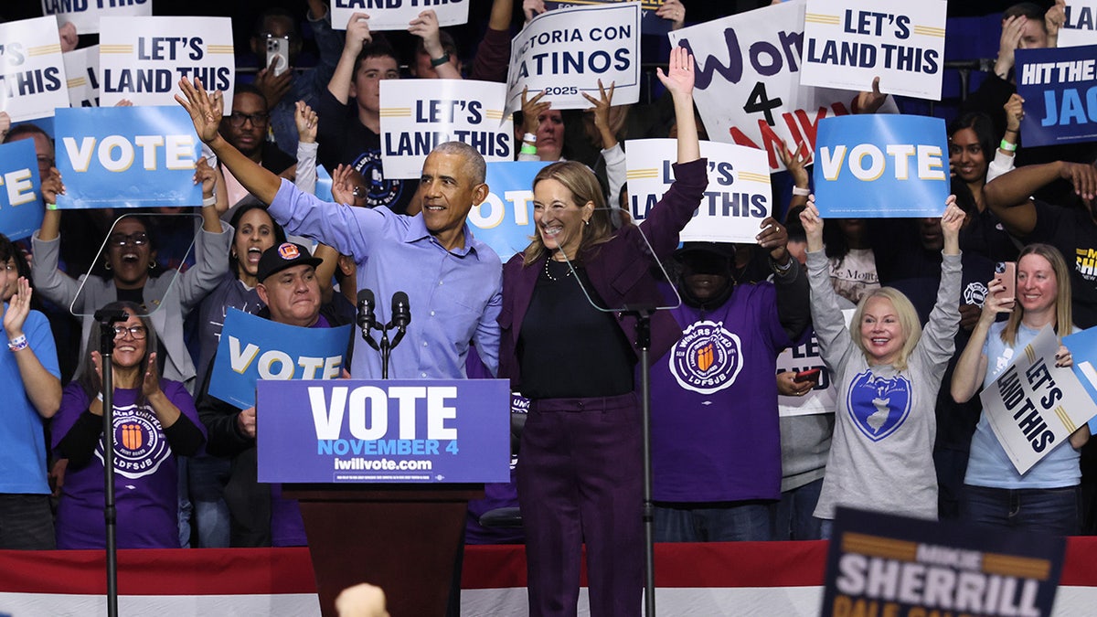 OBama with Mikie Sherrill