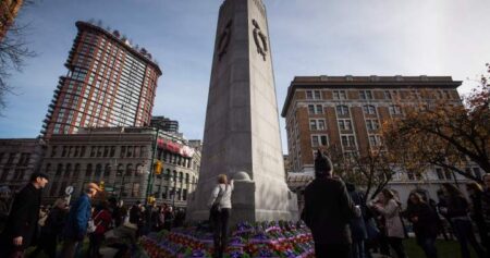 Watch Vancouver’s Remembrance Day ceremony at Victory Square live