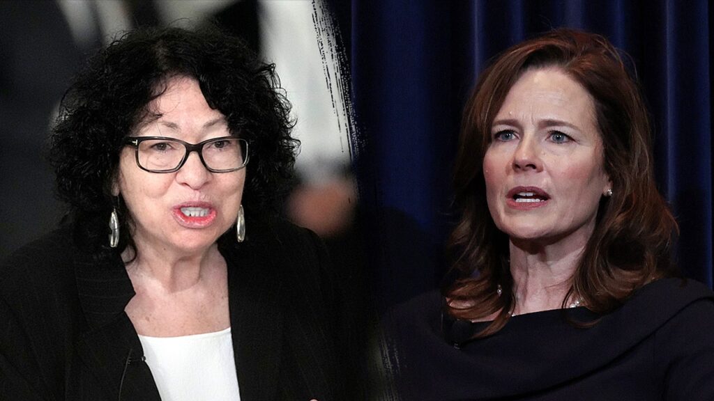 Barrett and Sotomayor tag-team interrogation of Trump lawyer on tariff powers Barrett and Sotomayor tag-team interrogation of Trump lawyer on tariff powers