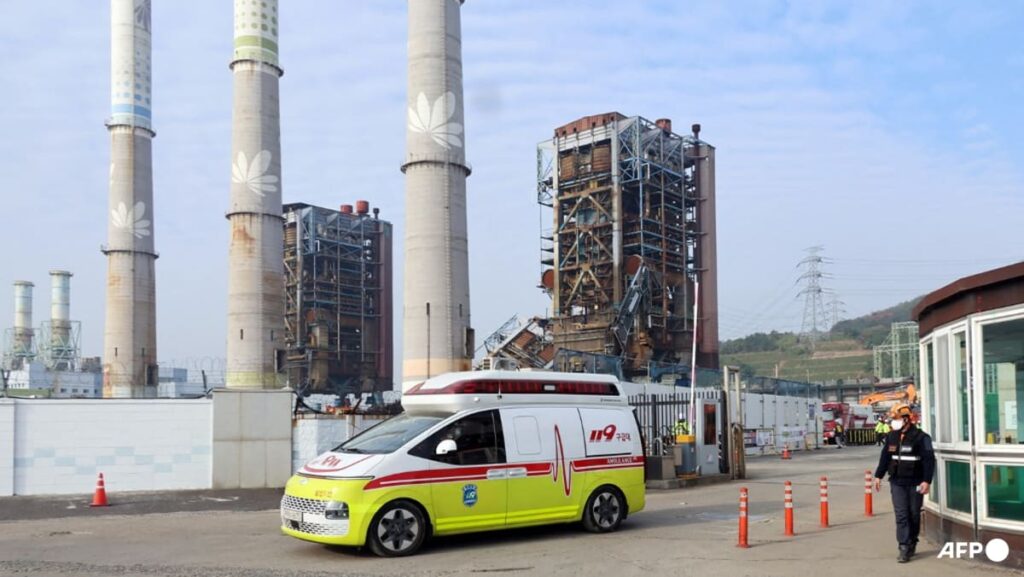 South Korea rescuers recover third body after power plant collapse, media reports say