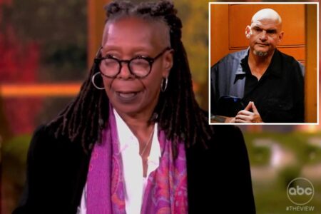 ‘The View’ audience member boos when Whoopi says Sen. John Fetterman will appear on show after he supported GOP plan to end shutdown