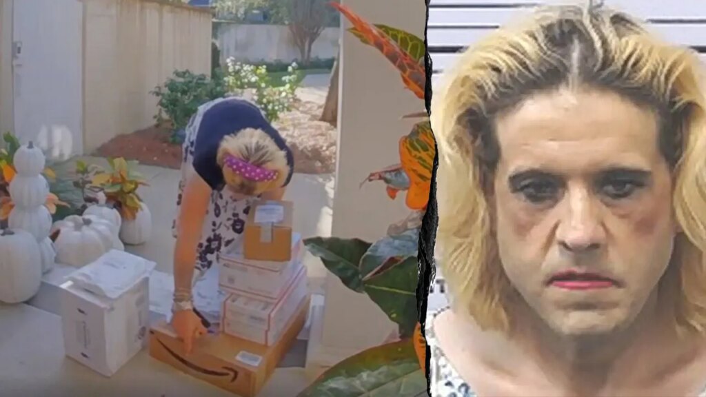 Alleged porch pirate in women’s clothing busted after surveillance video goes viral: ‘Particular look’