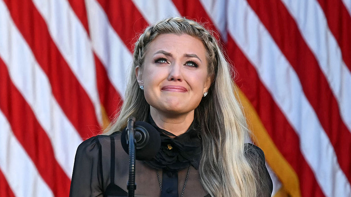 Erika Kirk participates in a Medal of Freedom Ceremony for her late husband Charlie Kirk