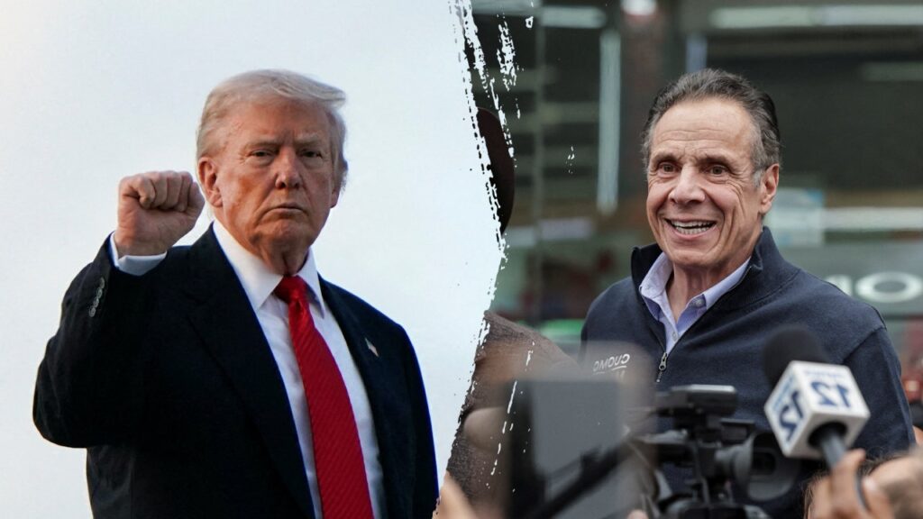 Trump backs Cuomo and threatens to cut federal funding if ‘Communist Mamdani’ wins NYC mayor race Trump backs Cuomo and threatens to cut federal funding if ‘Communist Mamdani’ wins NYC mayor race