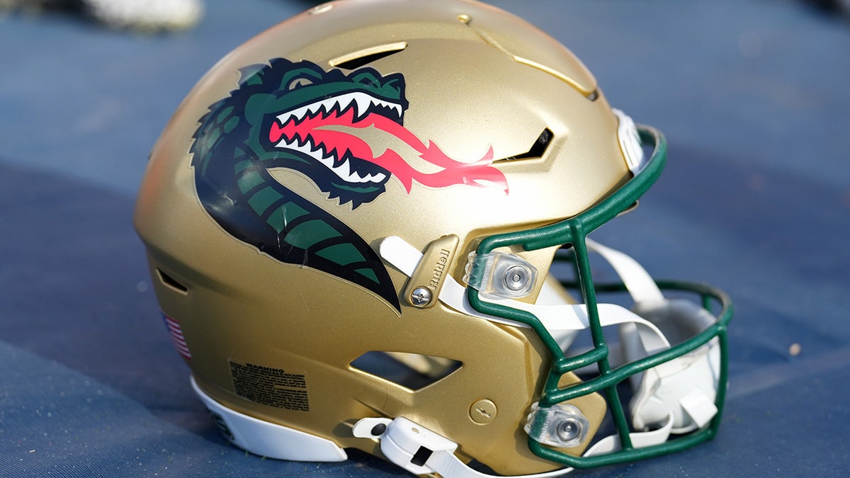 UAB Blazers helmet rests