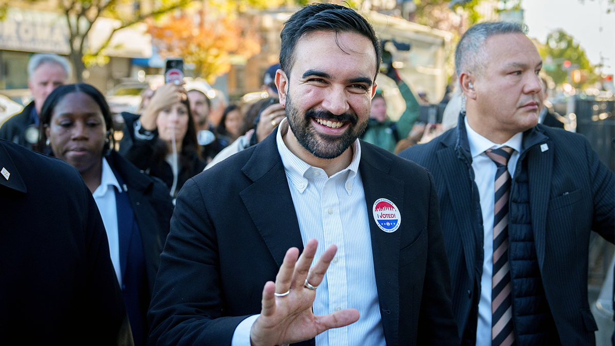 Zohran Mamdani after voting