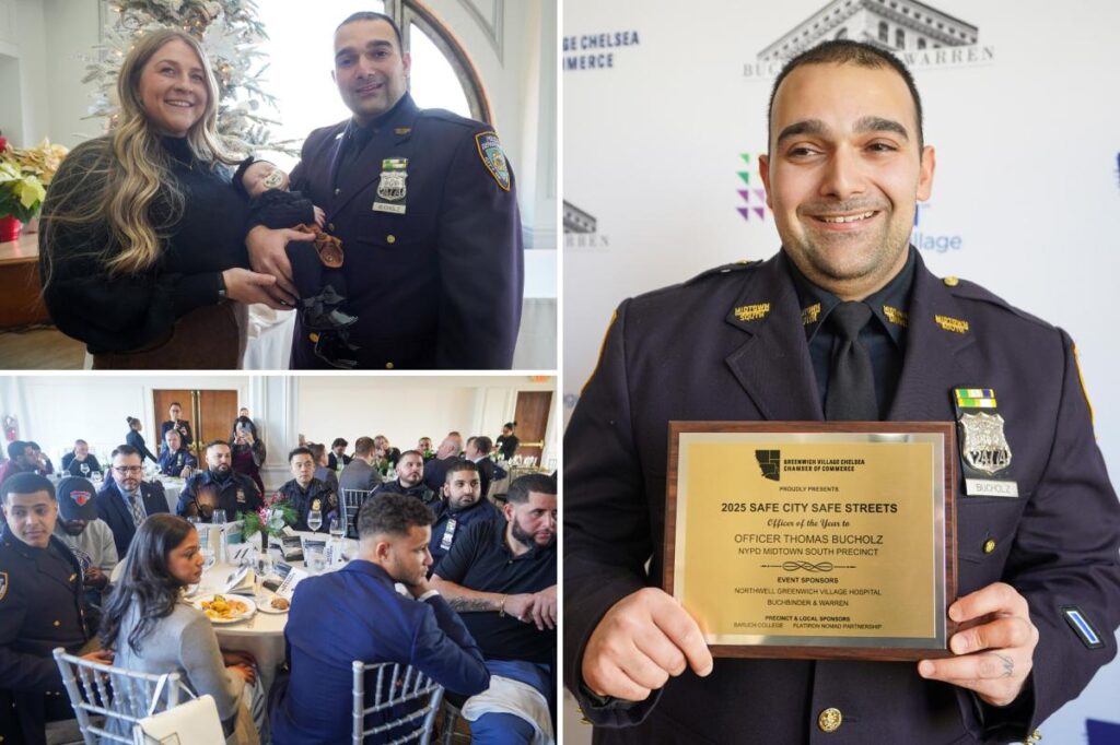 Exclusive | New dad named Midtown South’s NYPD ‘Officer of the Year’ for nabbing armed maniac Exclusive | New dad named Midtown South’s NYPD ‘Officer of the Year’ for nabbing armed maniac