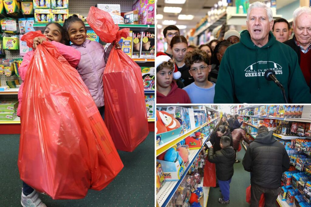 Homeless kids go on shopping spree at LI toy shop in ultimate Christmas giveaway