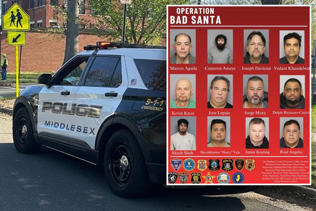 ‘Operation Bad Santa’ nabs 12 NJ sickos — including middle school teacher — accused of trying to meet minors for sex ‘Operation Bad Santa’ nabs 12 NJ sickos — including middle school teacher — accused of trying to meet minors for sex