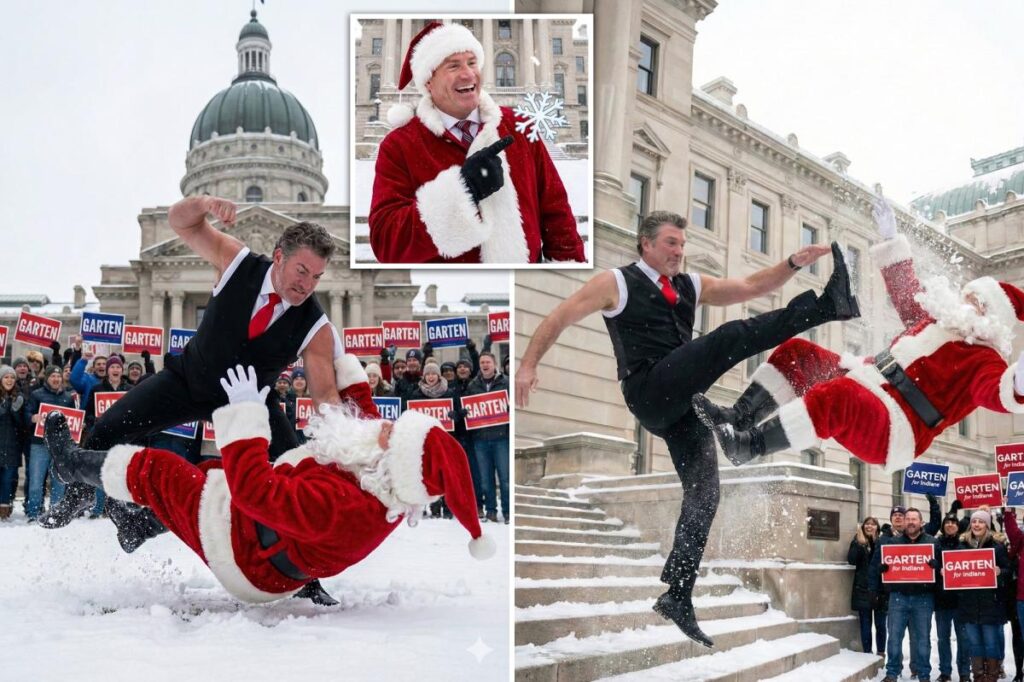 Indiana GOP senator causes uproar with AI images of himself clobbering Santa — then calls critics ‘snowflakes’