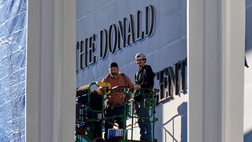 Trump’s name added to Kennedy Center following unanimous board vote to rename historic building