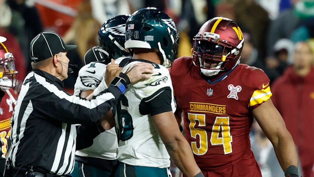 Eagles coach defends controversial decision to go for two points late vs Commanders