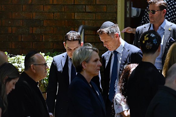 NSW Premier Chris Minns and federal minister Tanya Plibersek joined mourners at the funeral of 10-year-old Matilda, the youngest victim of the Bondi massacre.