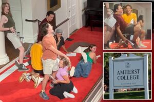 Elite liberal arts school Amherst College held ‘disgusting’ orientation performance — where students mimicked sex acts  