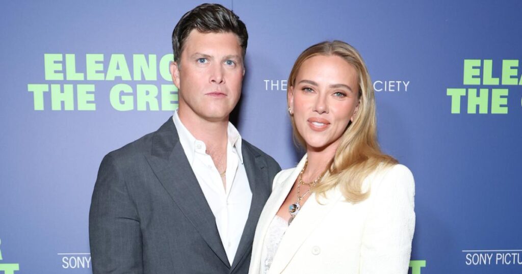 Colin Jost Jokes About Being on Scarlett Johansson’s ‘Gravy Train’ During ‘SNL’ Joke Swap