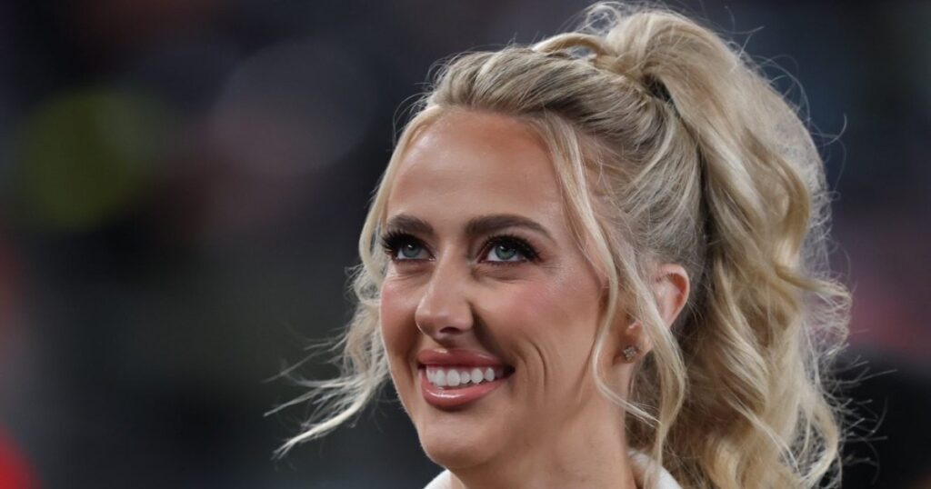 Brittany Mahomes Goes Casual in Olive Jeans for Kansas City Chiefs Christmas Game