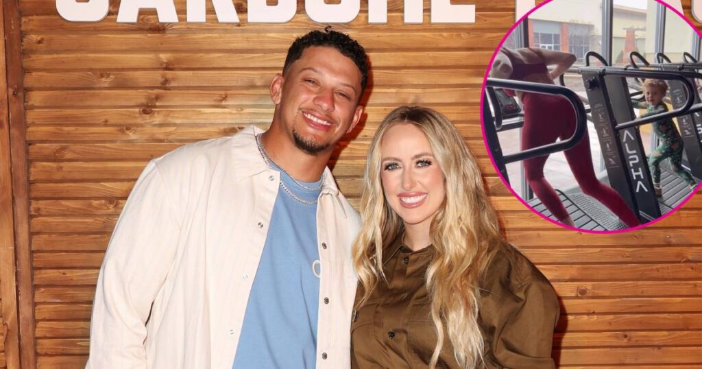Patrick and Brittany Mahomes’ Kids Fall on Treadmill During Holiday Workout With Mom — But Bounce Back