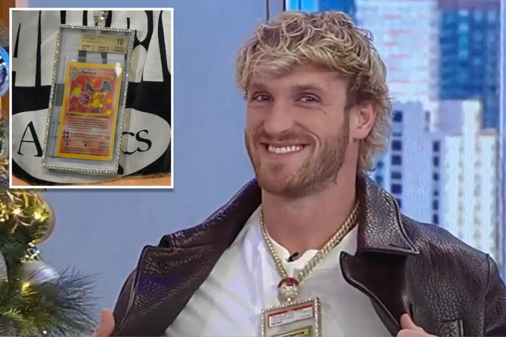 Logan Paul to auction pristine .3M Pokémon card — as he urges investing in collectibles over stock market
