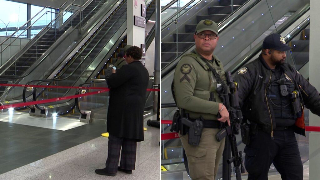 Man rushed to hospital in apparent self-inflicted shooting at Atlanta airport