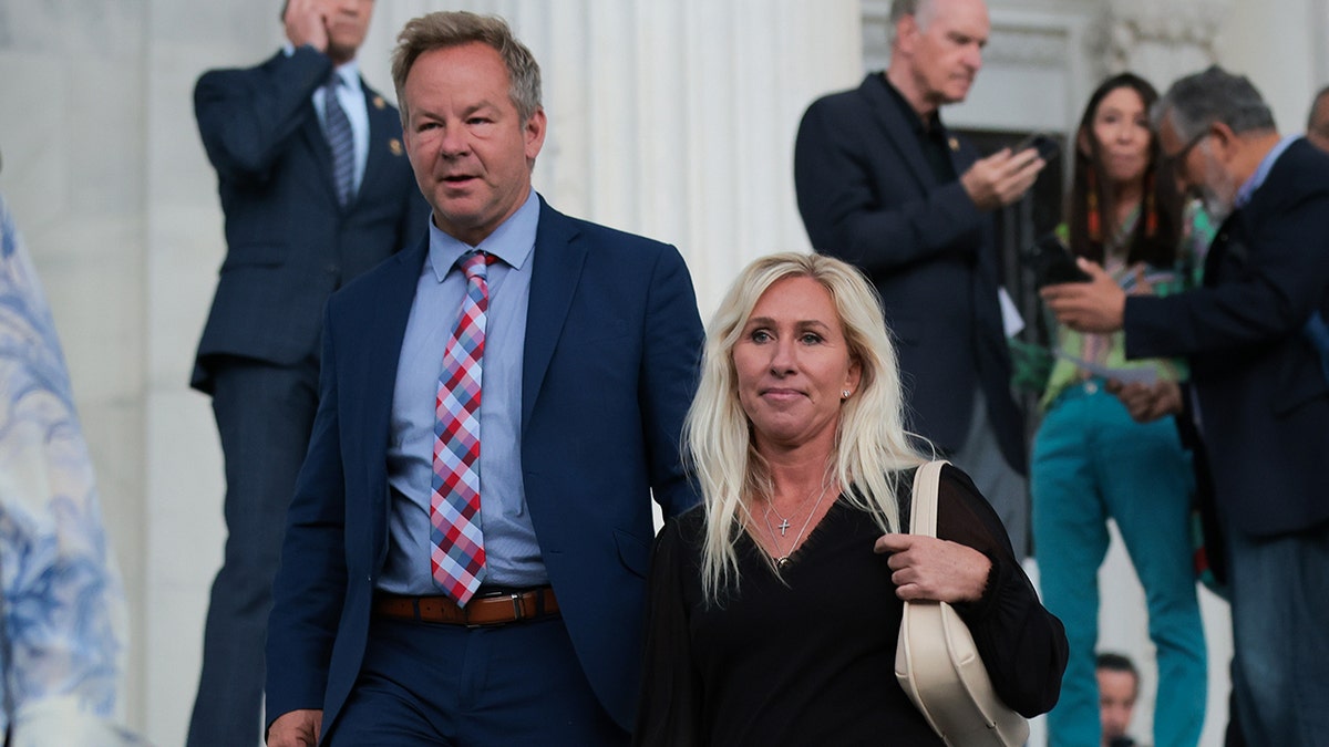 Brian Glenn and Marjorie Taylor Greene