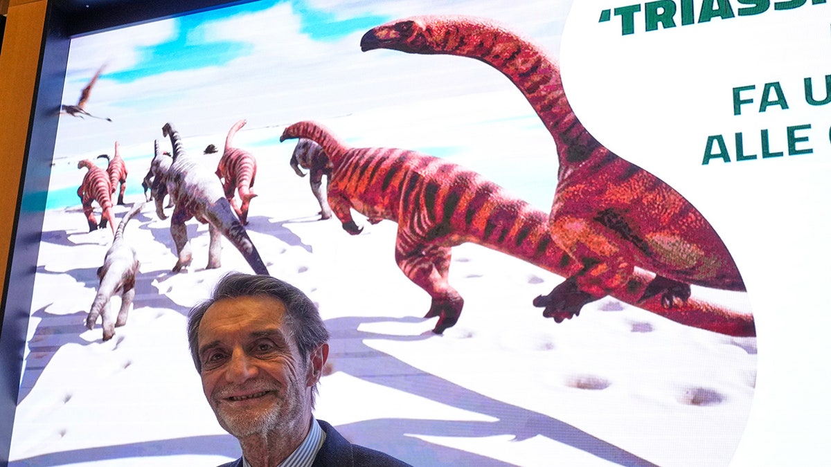 Attilio Fontana at a press conference