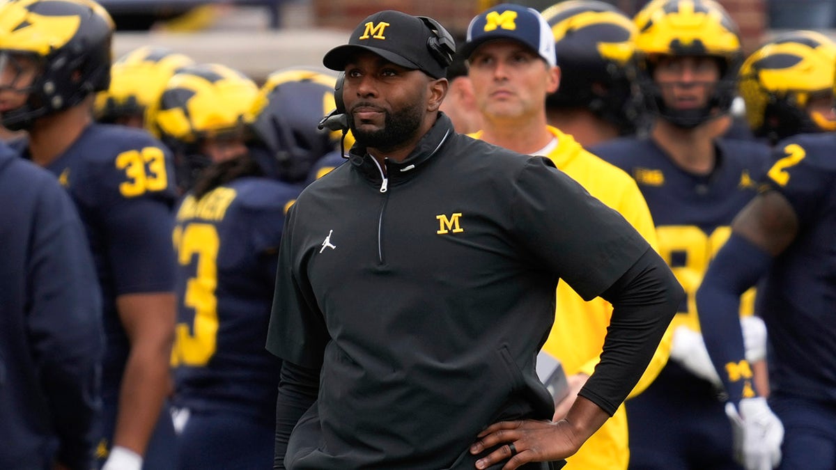 Michigan head coach Sherrone Moore