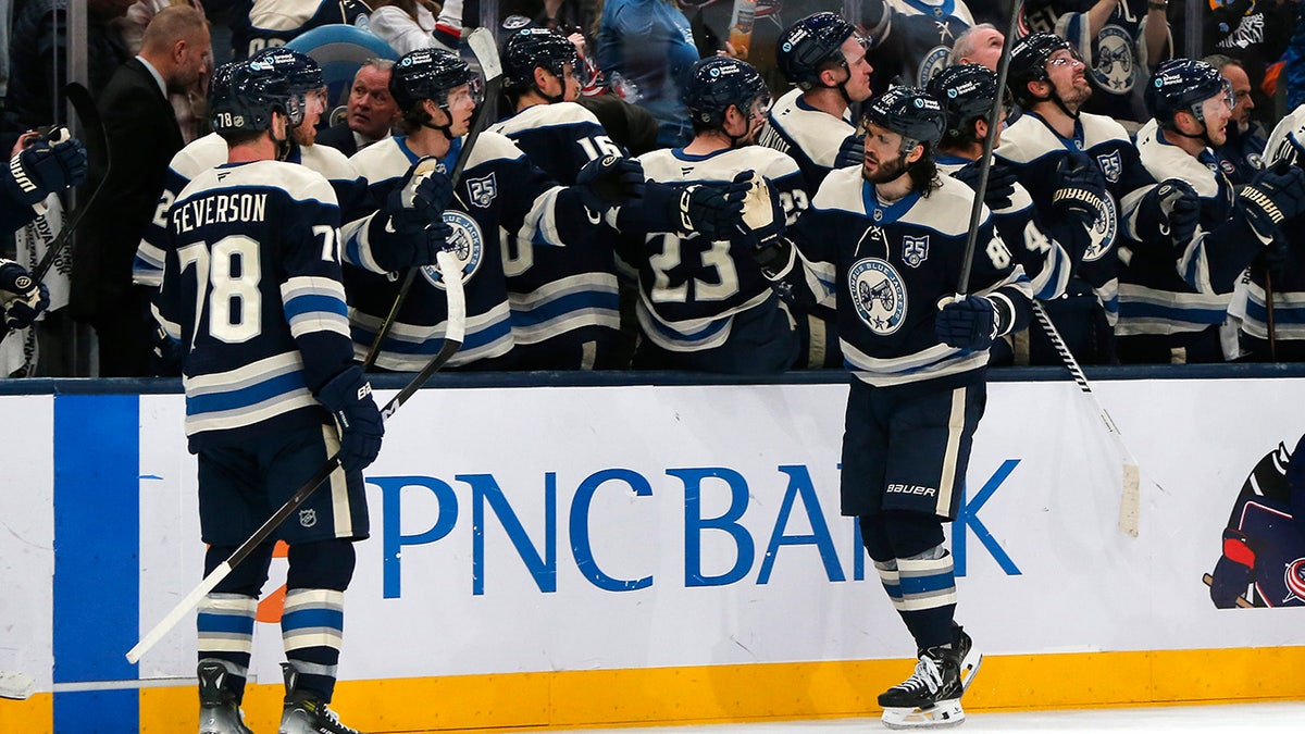 Kirill Marchenko celebrates a score
