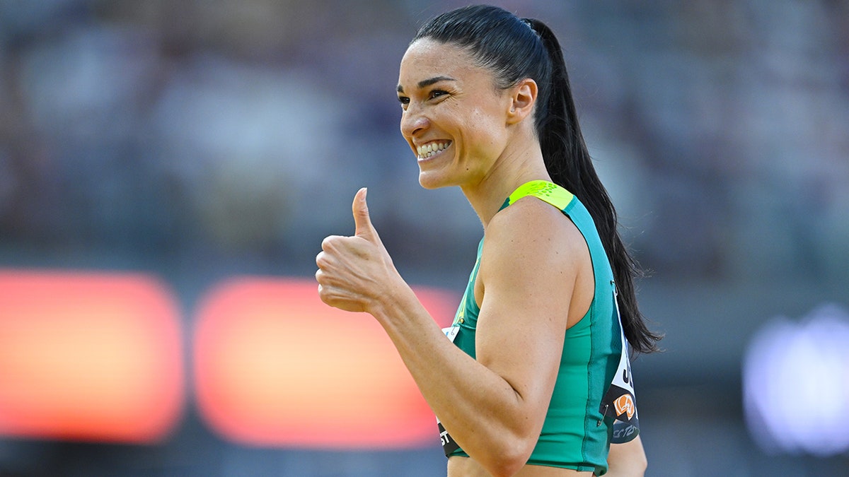 Michelle Jenneke at the world championships