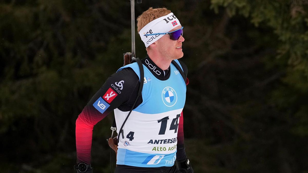 Sivert Guttorm Bakken at a competition in Italy