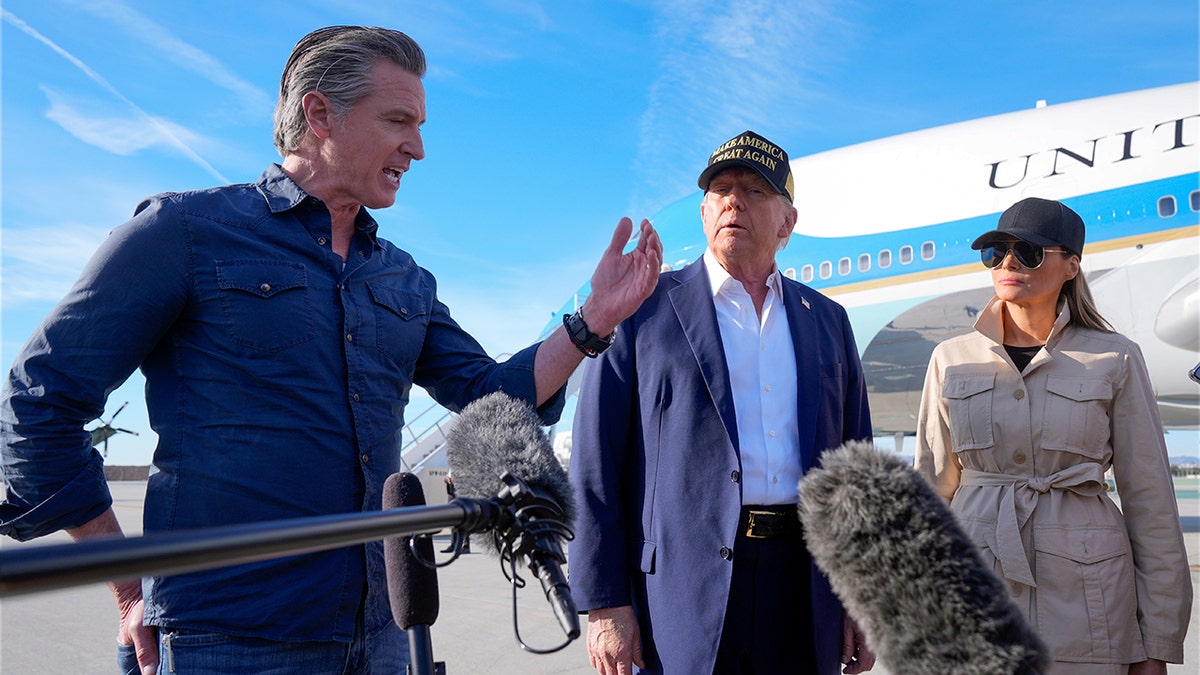 President Donald Trump meets California Governor, Gavin Newsom where they will discuss the wildfires