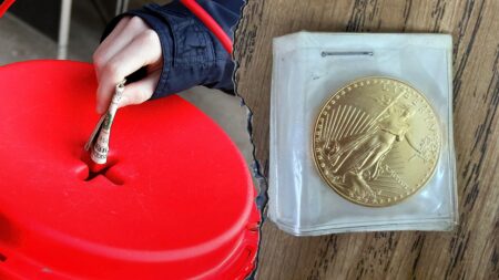 Mystery donor drops gold coin worth thousands in Salvation Army donation bucket: ‘We are sincerely grateful’