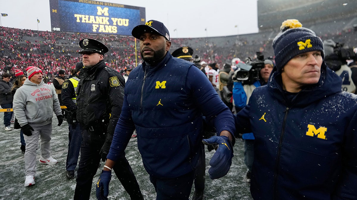 Sherrone Moore leaves field