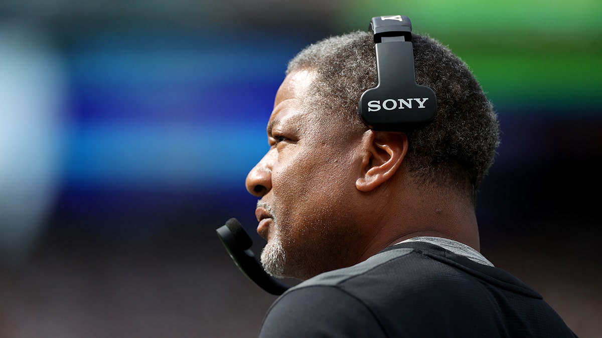 Steve Wilks looks on field