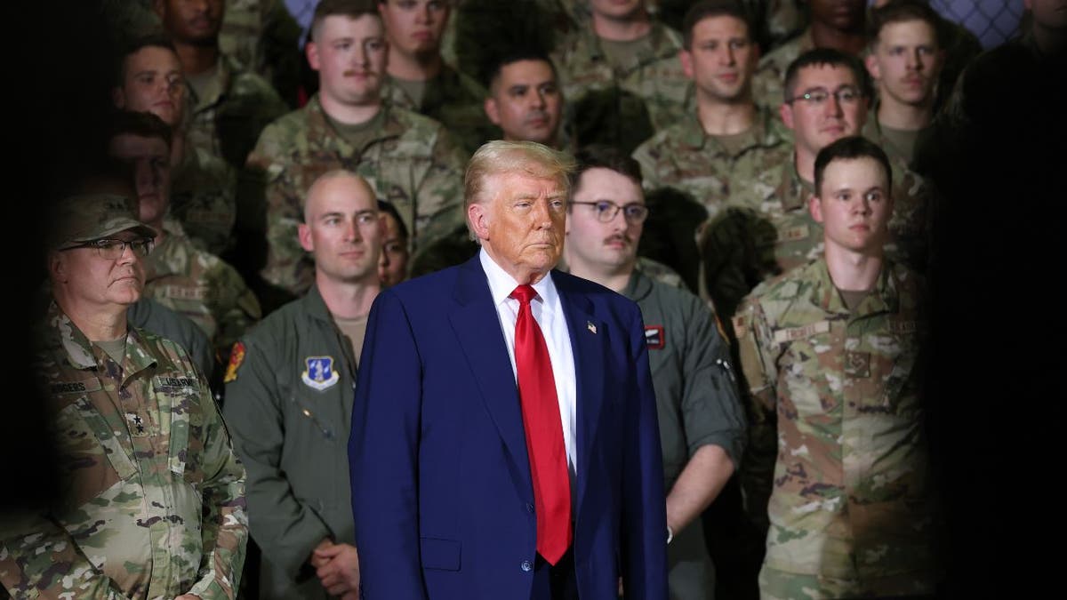 Trump visits Selfridge National Guard base