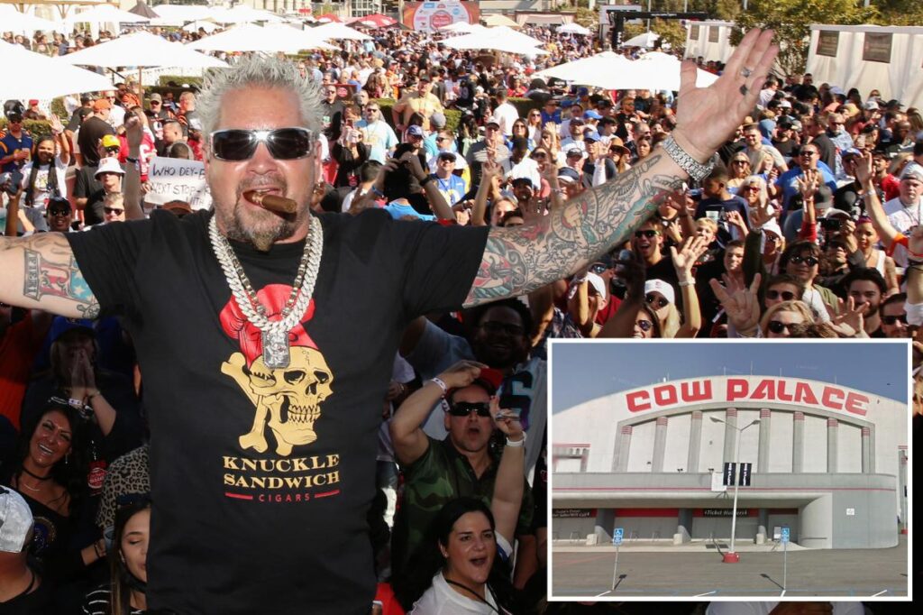 Guy Fieri  turning up the heat with free Super Bowl tailgate