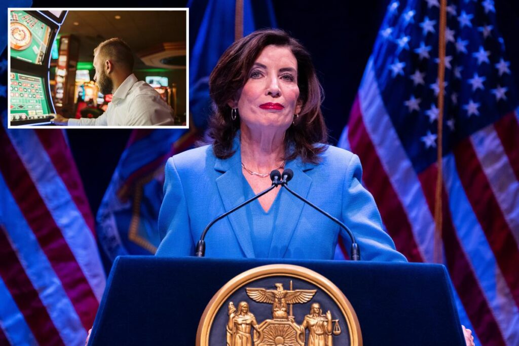 Hochul’s gambling addiction plan blasted as hypocrisy — as NYS readies for more casinos Hochul’s gambling addiction plan blasted as hypocrisy — as NYS readies for more casinos