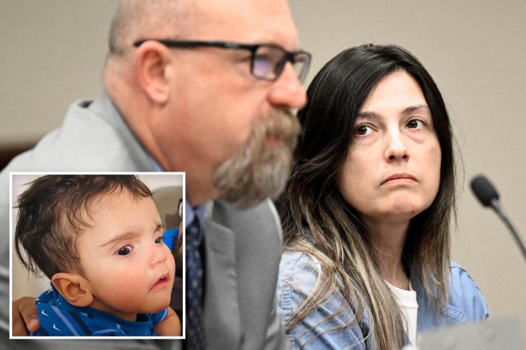 Haggard-looking Rebecca Haro appears in court on charges of torturing 7-month-old son Emmanuel to death Haggard-looking Rebecca Haro appears in court on charges of torturing 7-month-old son Emmanuel to death