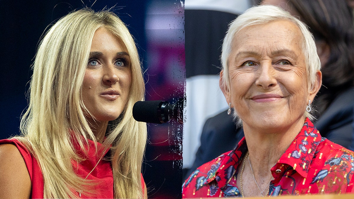 Riley Gaines and Martina Navratilova