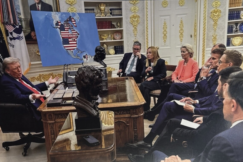 Trump Shares Map of US Including Greenland, Canada, Venezuela