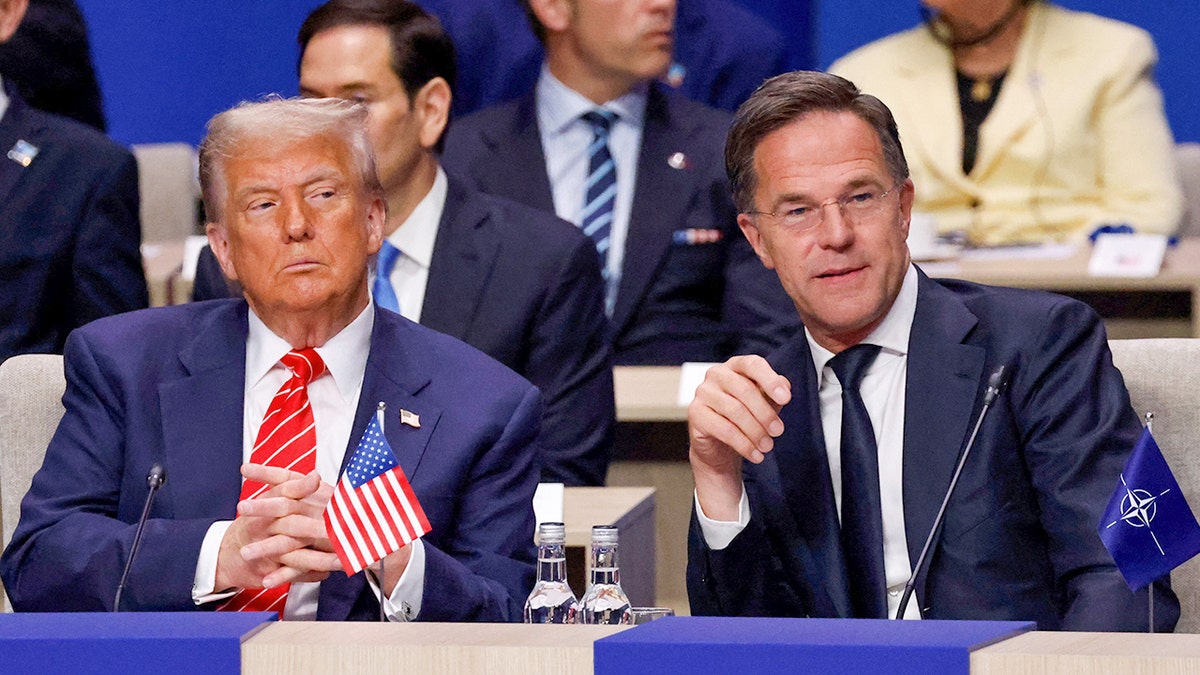 Donald Trump and mark Rutte