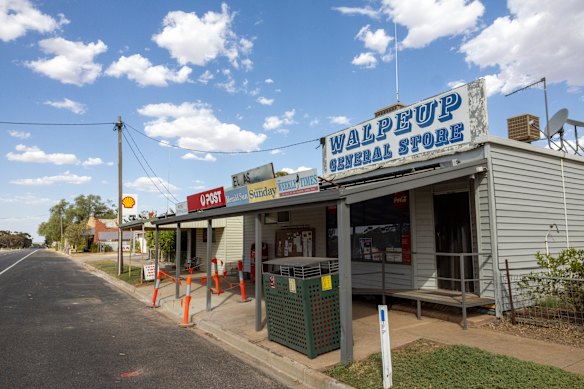 Walpeup, which has broken Victoria’s temperature record, was deserted in the heat.