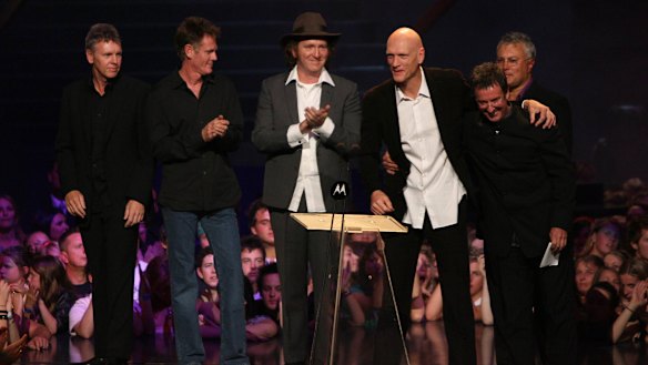 The band being inducted into the ARIA Hall of Fame in 2006.