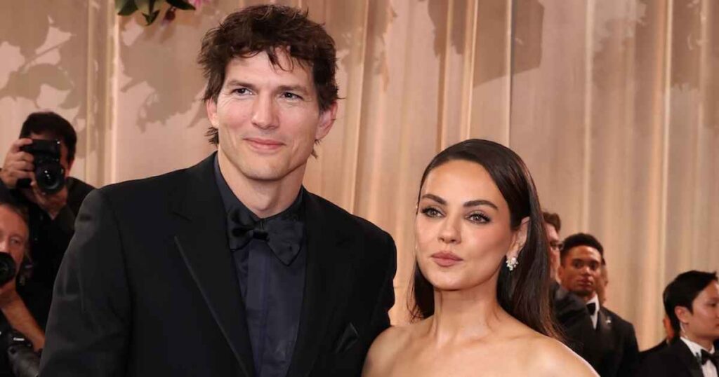 Ashton Kutcher Recalls Rumor That He and Mila Kunis Don’t Shower: ‘Craziest Thing of All Time’