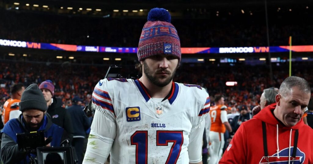 Josh Allen Breaks Down in Tears Following Buffalo Bills’ Playoffs Loss: ‘I Let My Teammates Down Tonight’