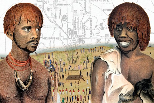 Maulboyheenner and Tunnerminnerwait, a painting  by Marlene Gilson.