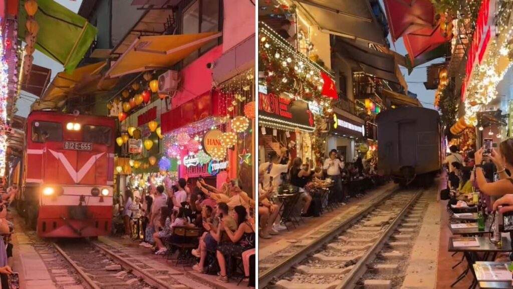At Hanoi’s popular railway cafe street, trains may stop running under safety and urban renewal plans