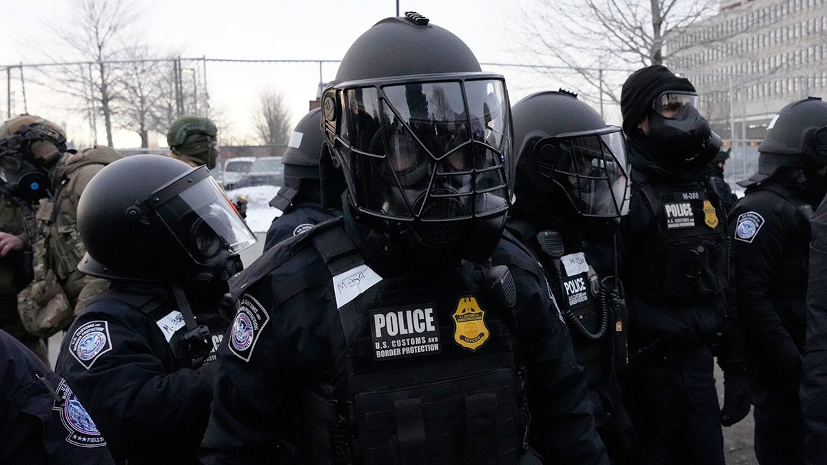 U.S. Customs and Border Protection police officers.
