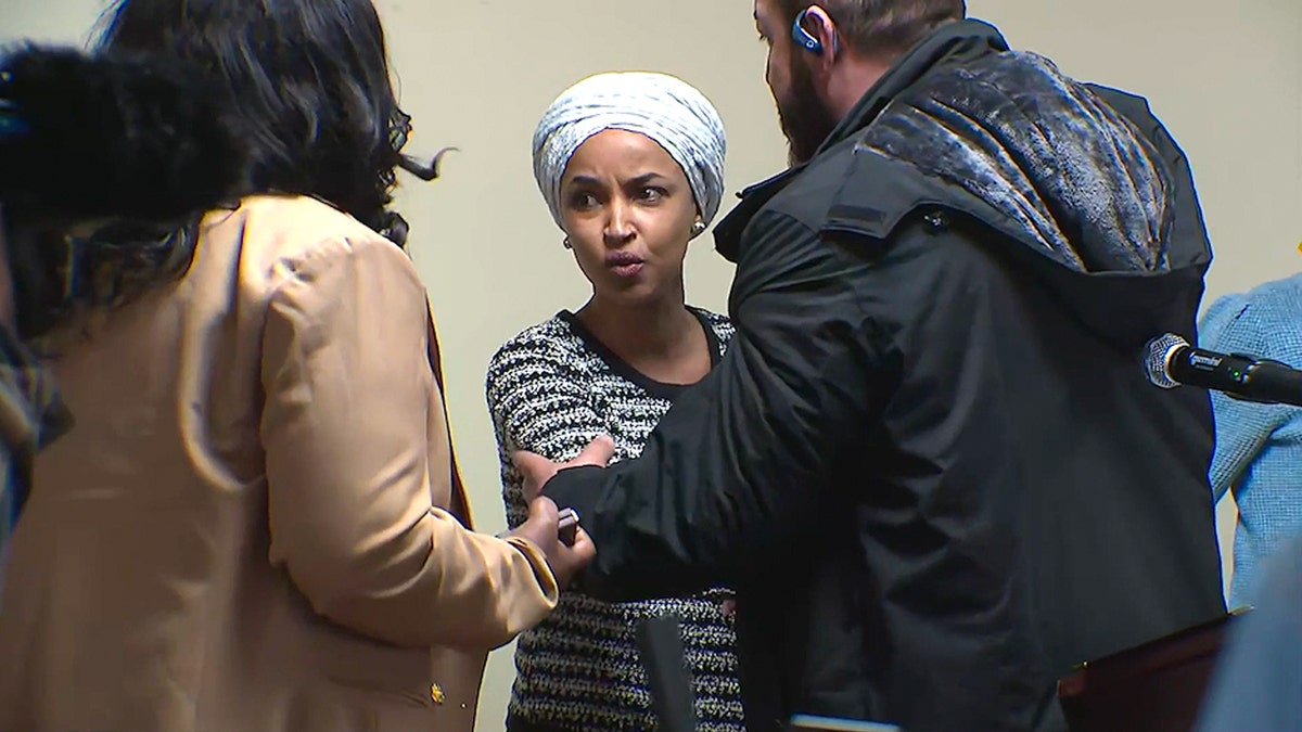 Ilhan Omar after she was attacked.