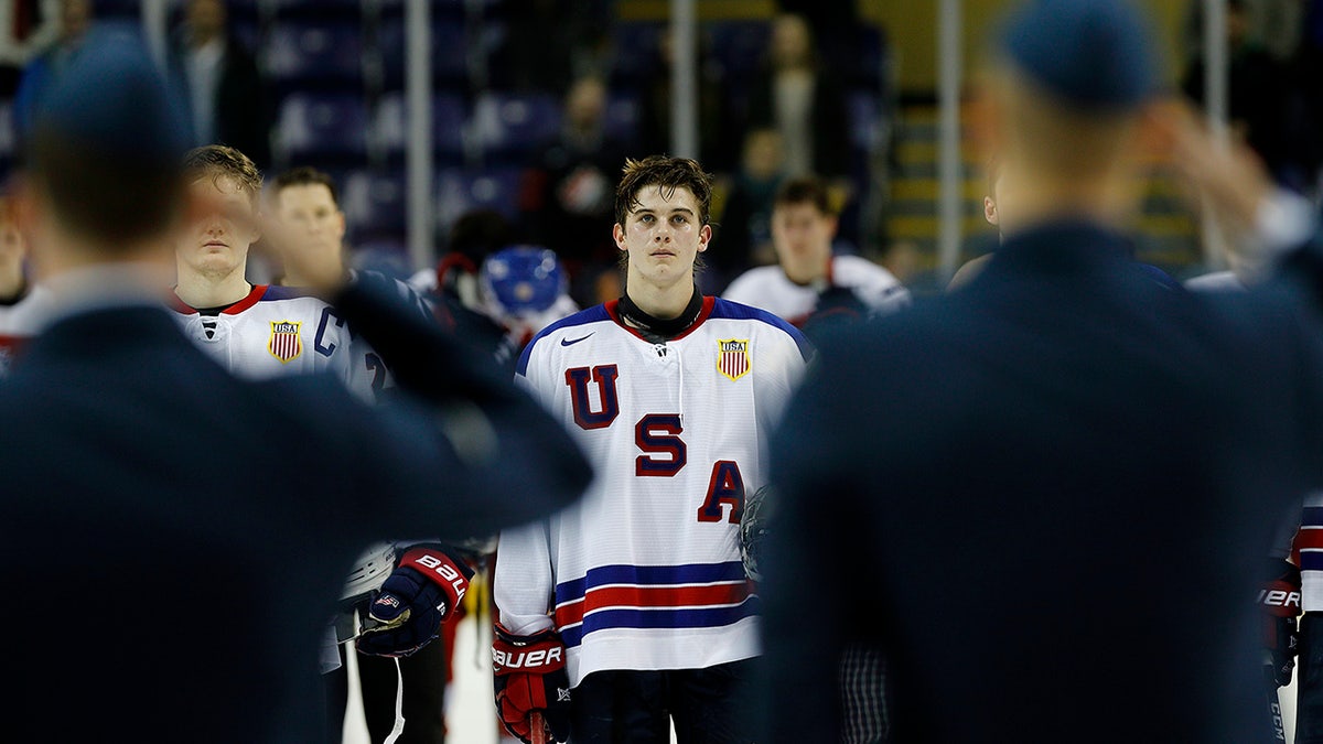 Jack Hughes at World Juniors