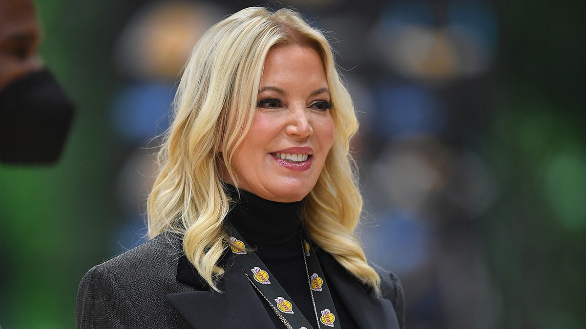 Jeanie Buss attends Los Angeles Lakers media day.